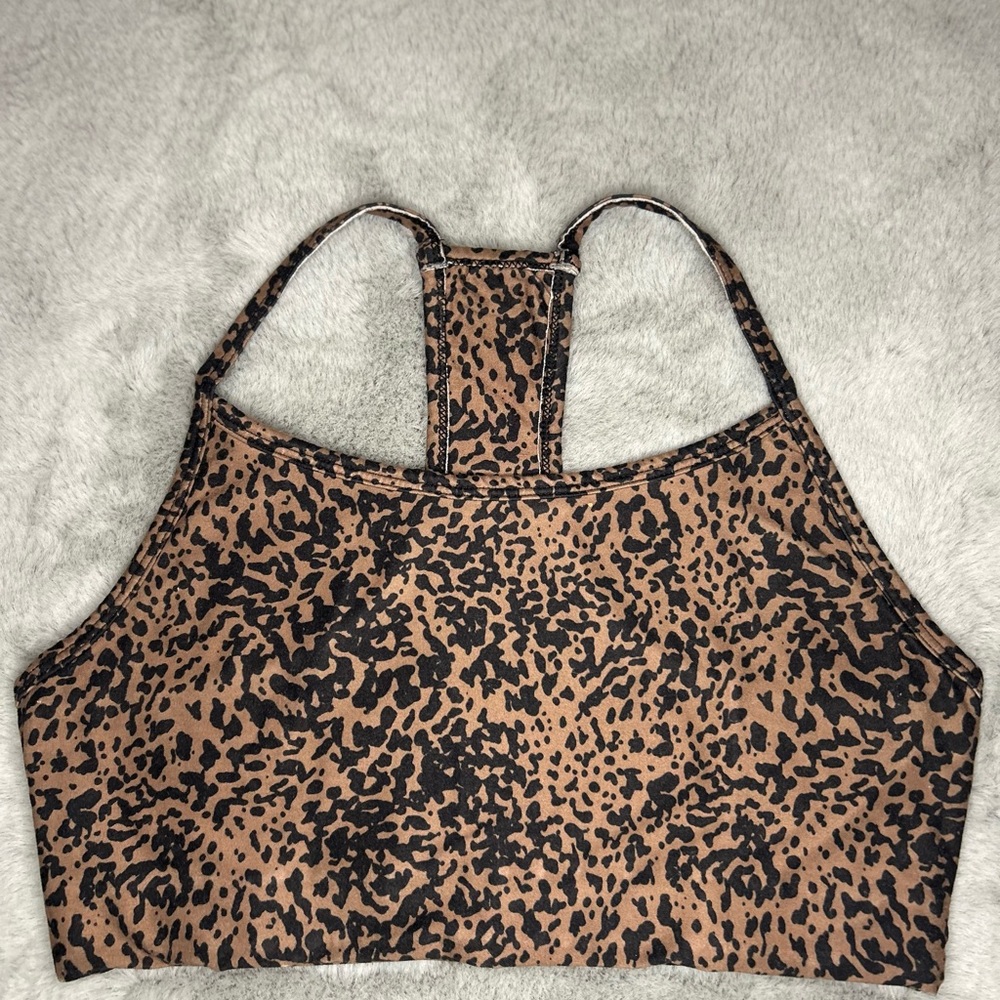 Sage Collective Leopard Print Sports Bra Size S